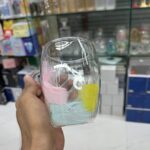 Double Layer Transparent Flower Tea Cup